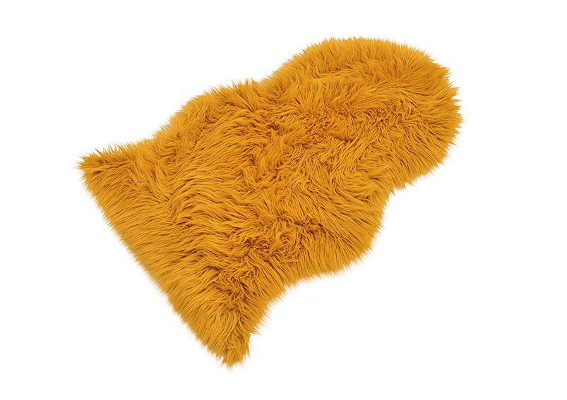 Faux fur yellow (w / h) 90x60cm