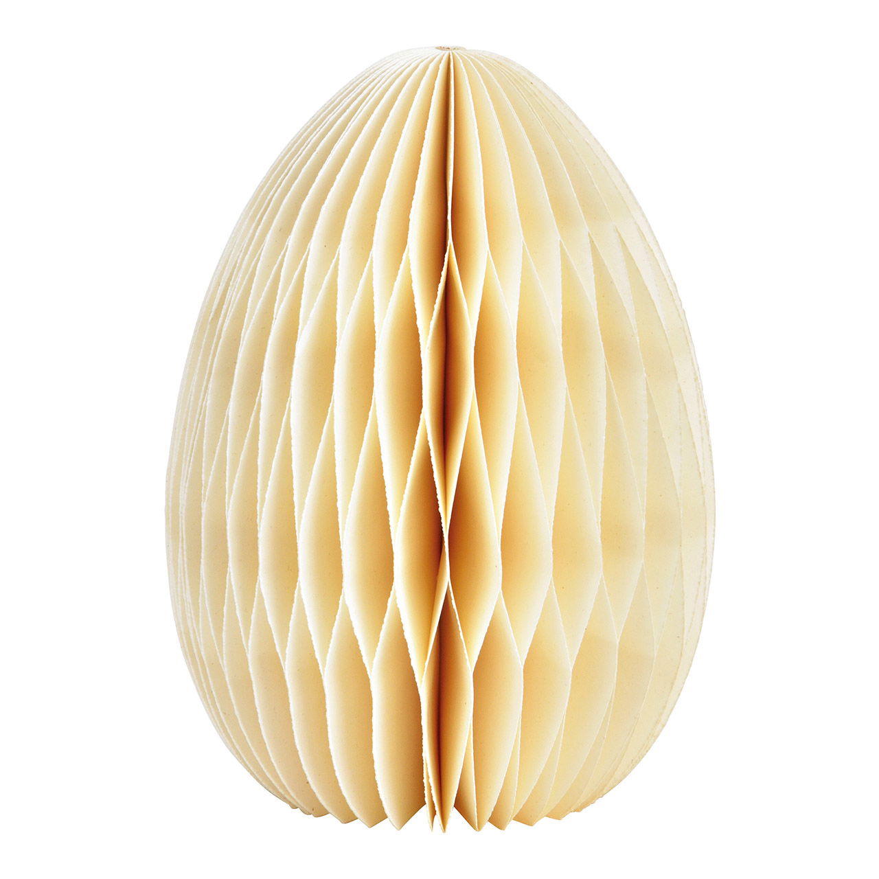 Honeycomb paper/cardboard Easter egg white (W/H/D) 11x15x11cm