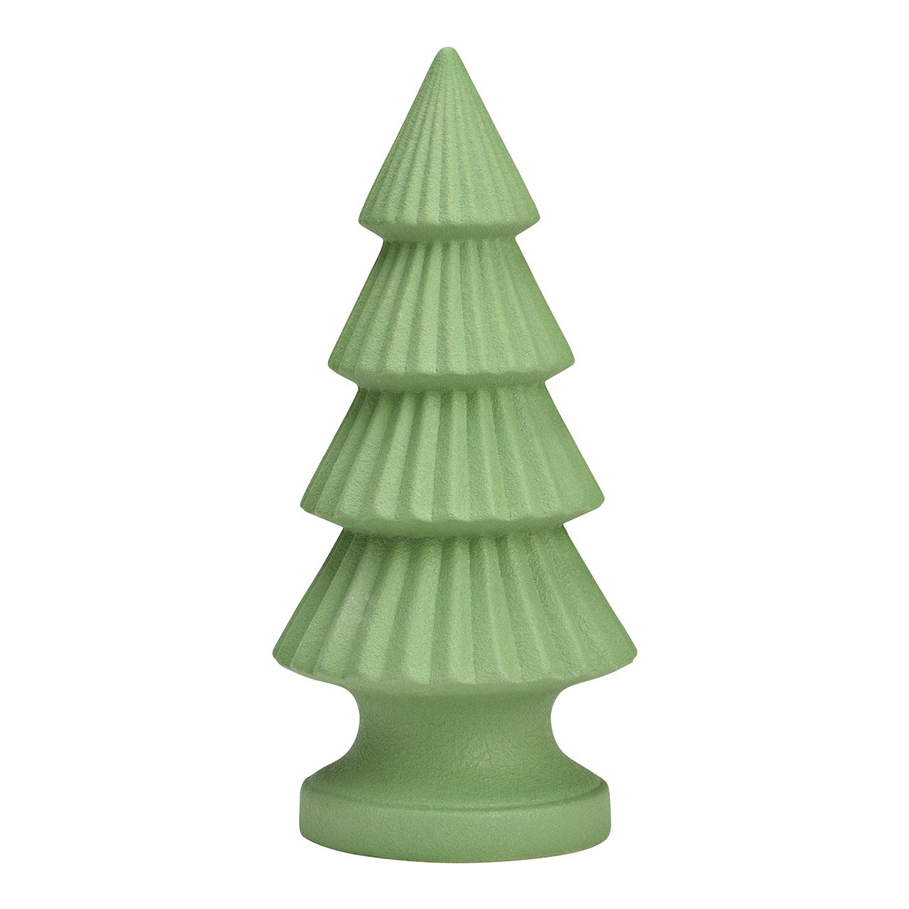 Albero di Natale in ceramica verde (L/H/D) 13x27x13cm Albero di Natale in ceramica verde (L/H/D) 13x27x13cm