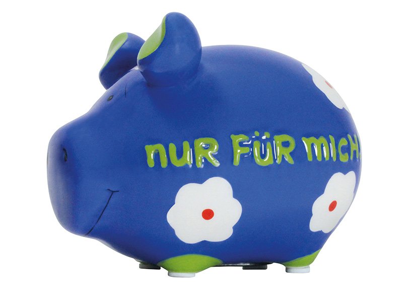 Piggy bank kcg small piggy, nur für mich!, aus keramik (b/h/t) 12,5x9x9 cm
