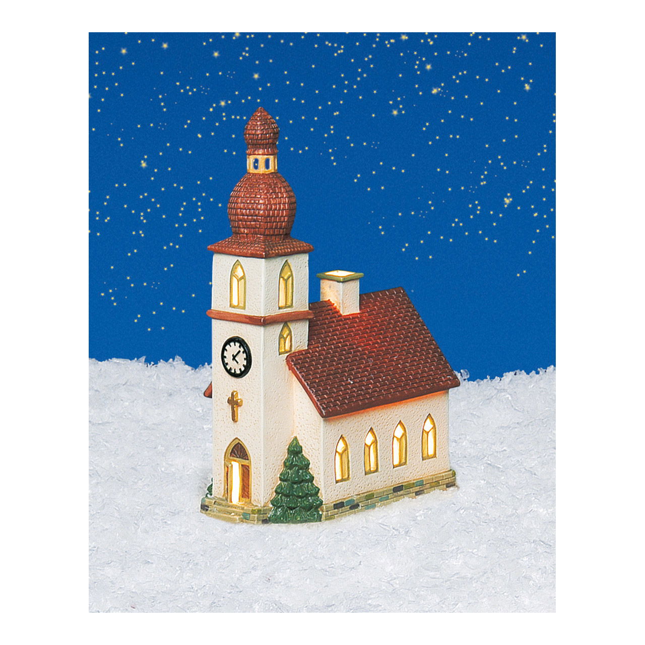 Chiesa di Wurm in porcellana, colorata (L/H/D) 14x21x8cm Chiesa di Wurm in porcellana, colorata (L/H/D) 14x21x8cm