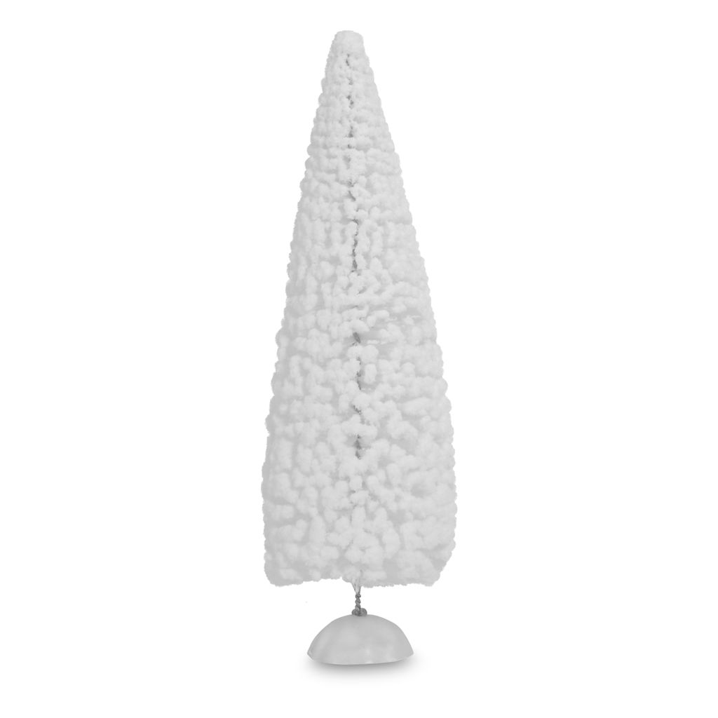 Arbre enneigé à poser, plastique, 6x20cm, 1 pc, blanc Weihnachten, Weihnachtsdekorationen, Festival, Pflanze, Baum
