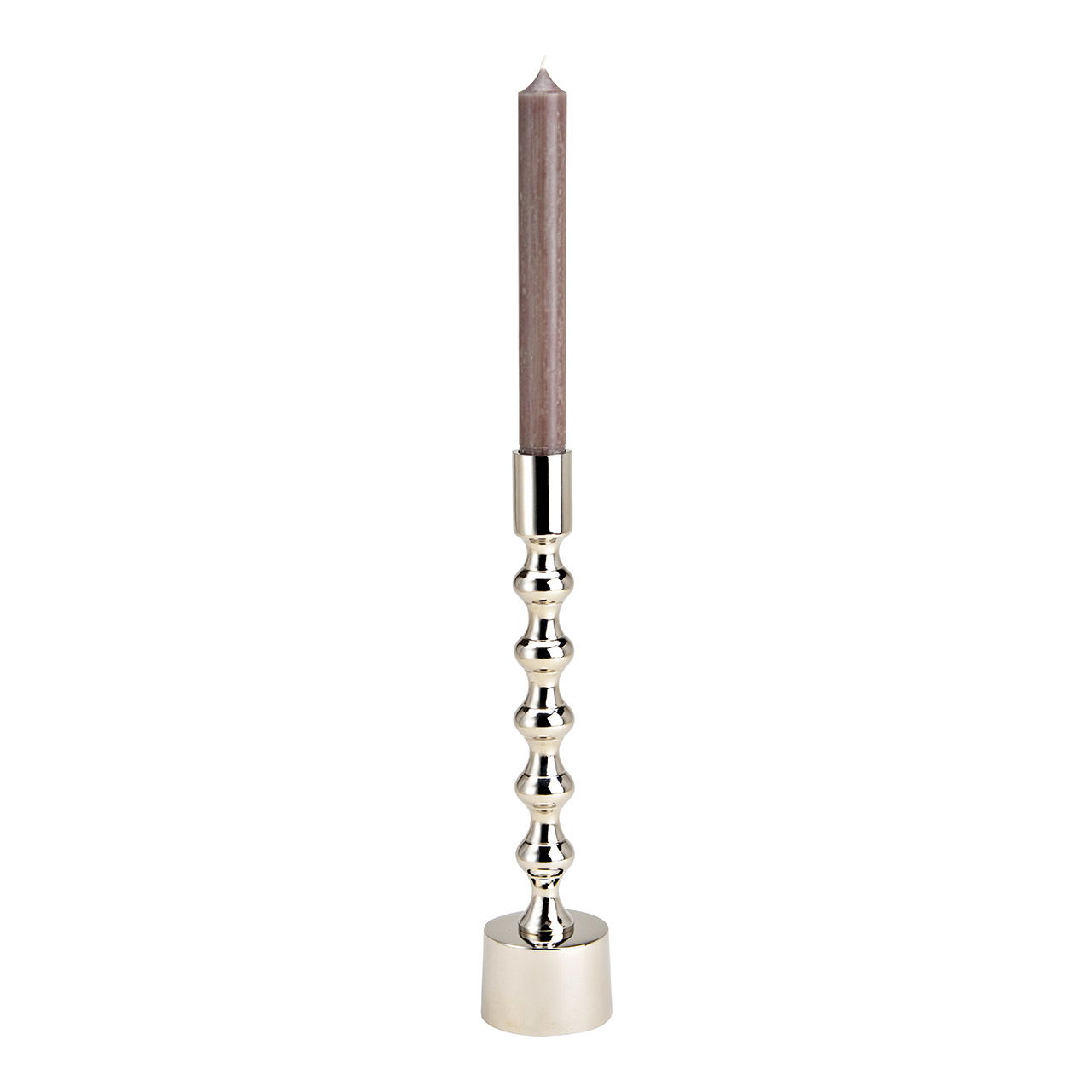 Kerzenhalter aus Metall Silber (B/H/T) 6x27x6cm Kerzenhalter aus Metall Silber (B/H/T) 6x27x6cm