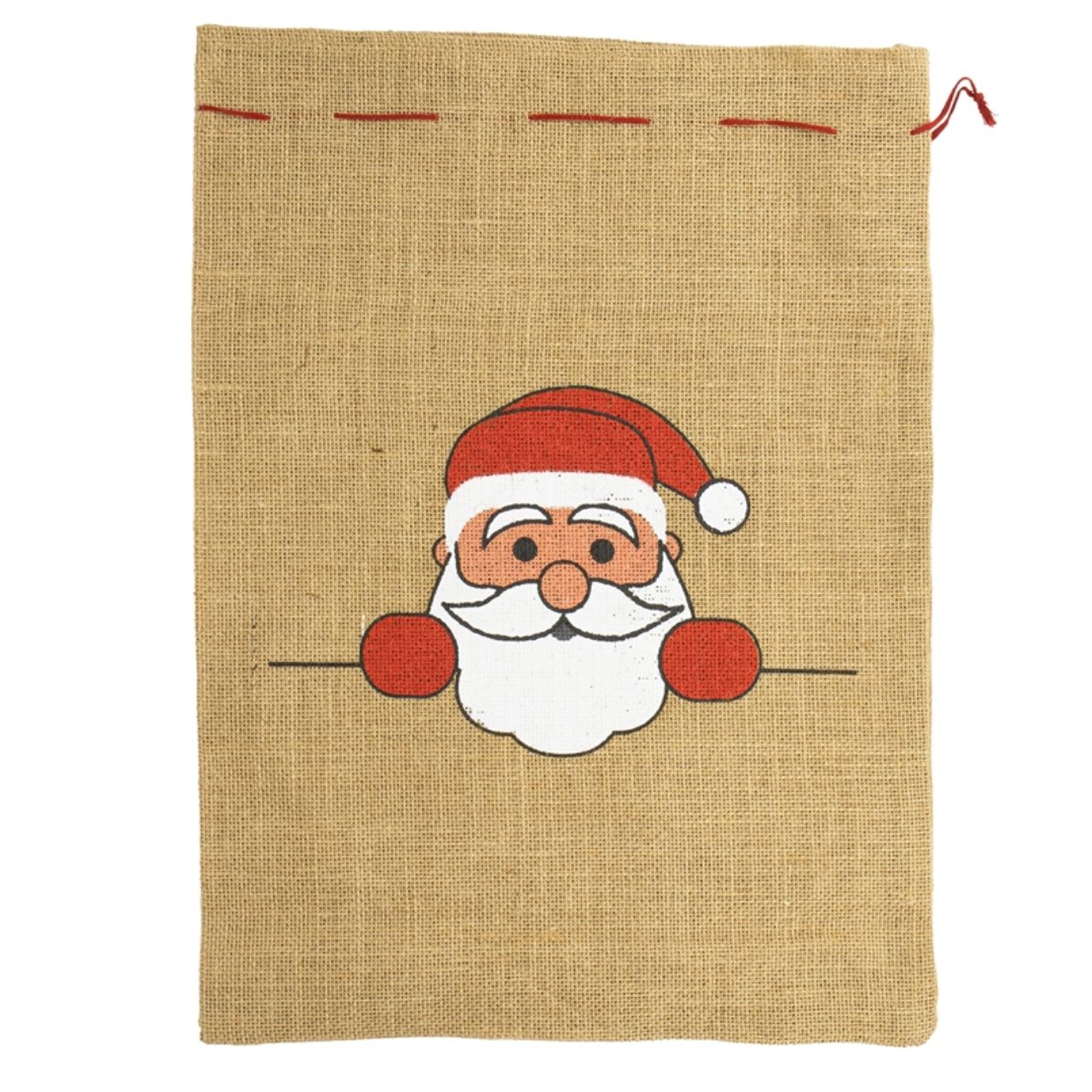 Jutebeutel, Weihnachtsmotiv, Santa, Beutel, Deko