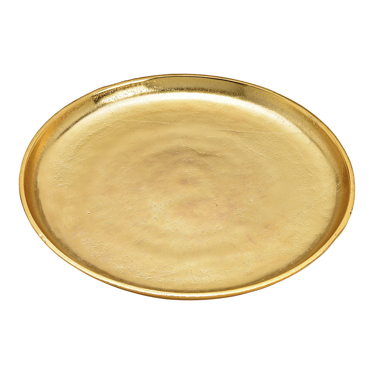 Decorative metal plate, gold (W/H/D) 30x2x30cm