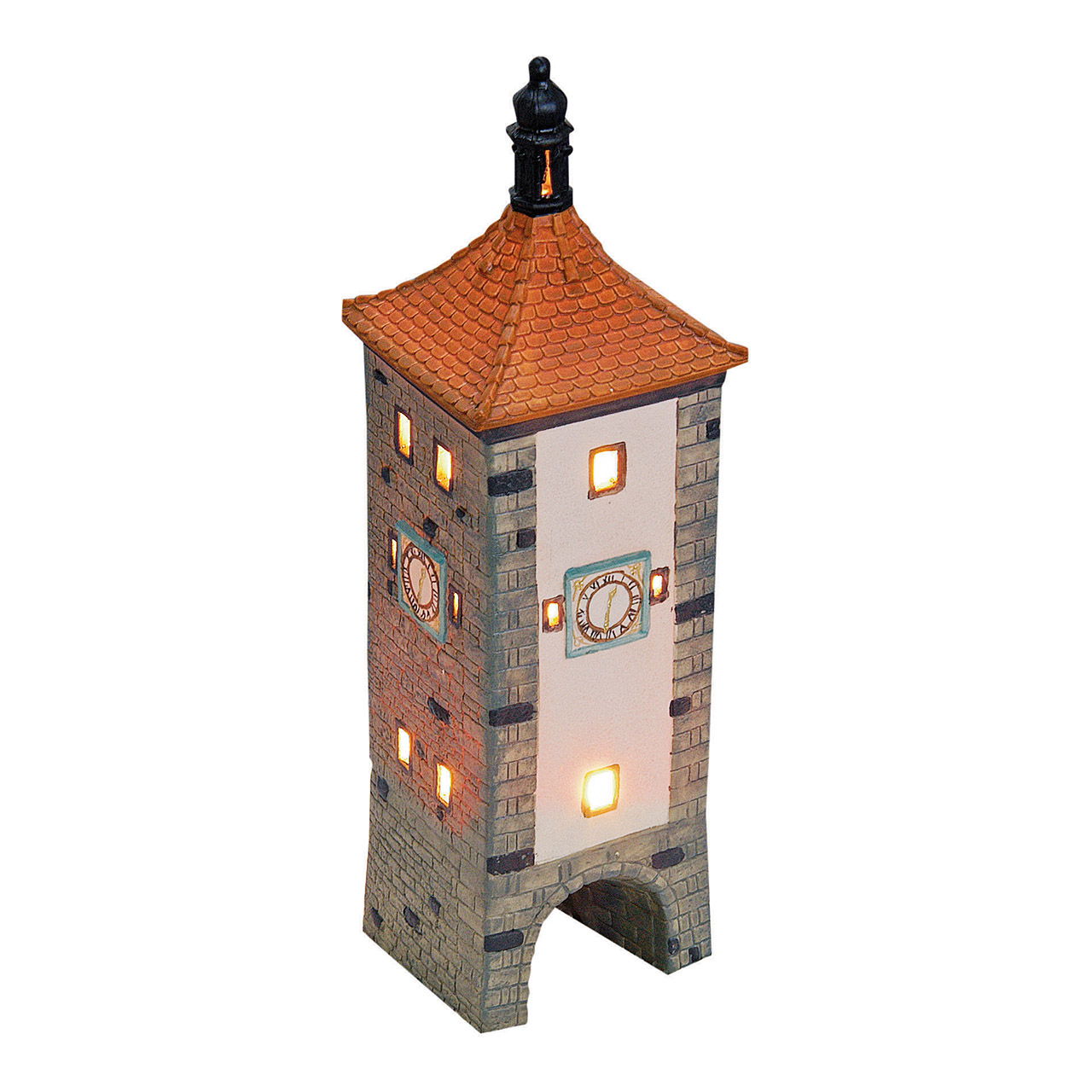 Sieberts toren Rothenburg/Tauber, porselein, (B/H/D) 8x32x8 cm