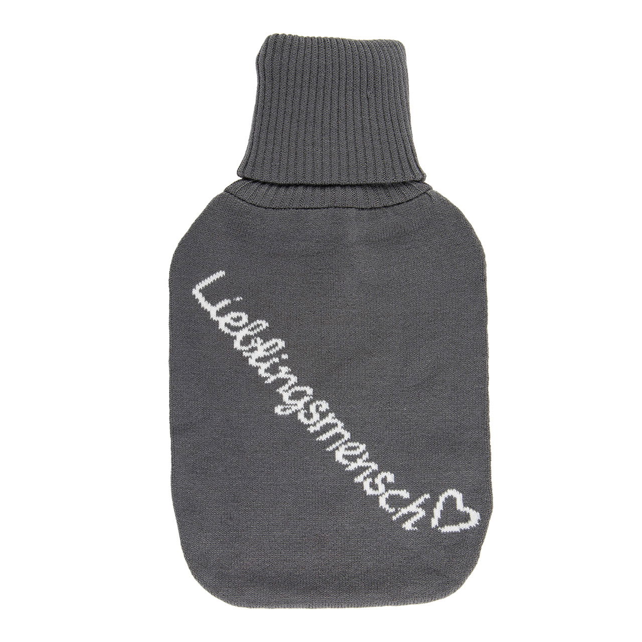 Hot water bottle, favorite person, 2 L, with polyester cover, grey (W/H/D) 18x34x3cm Hot water bottle, favorite person, 2 L, with polyester cover, grey (W/H/D) 18x34x3cm