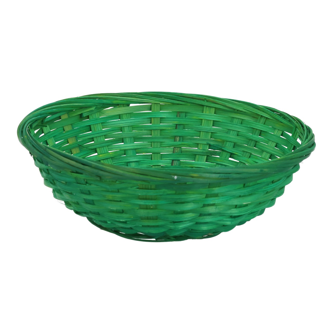 Paasmand van bamboe en hout, groen (B/H/D) 20x5x20 cm korb, korb aus plastik, grün, geflecht, handgefertigt
