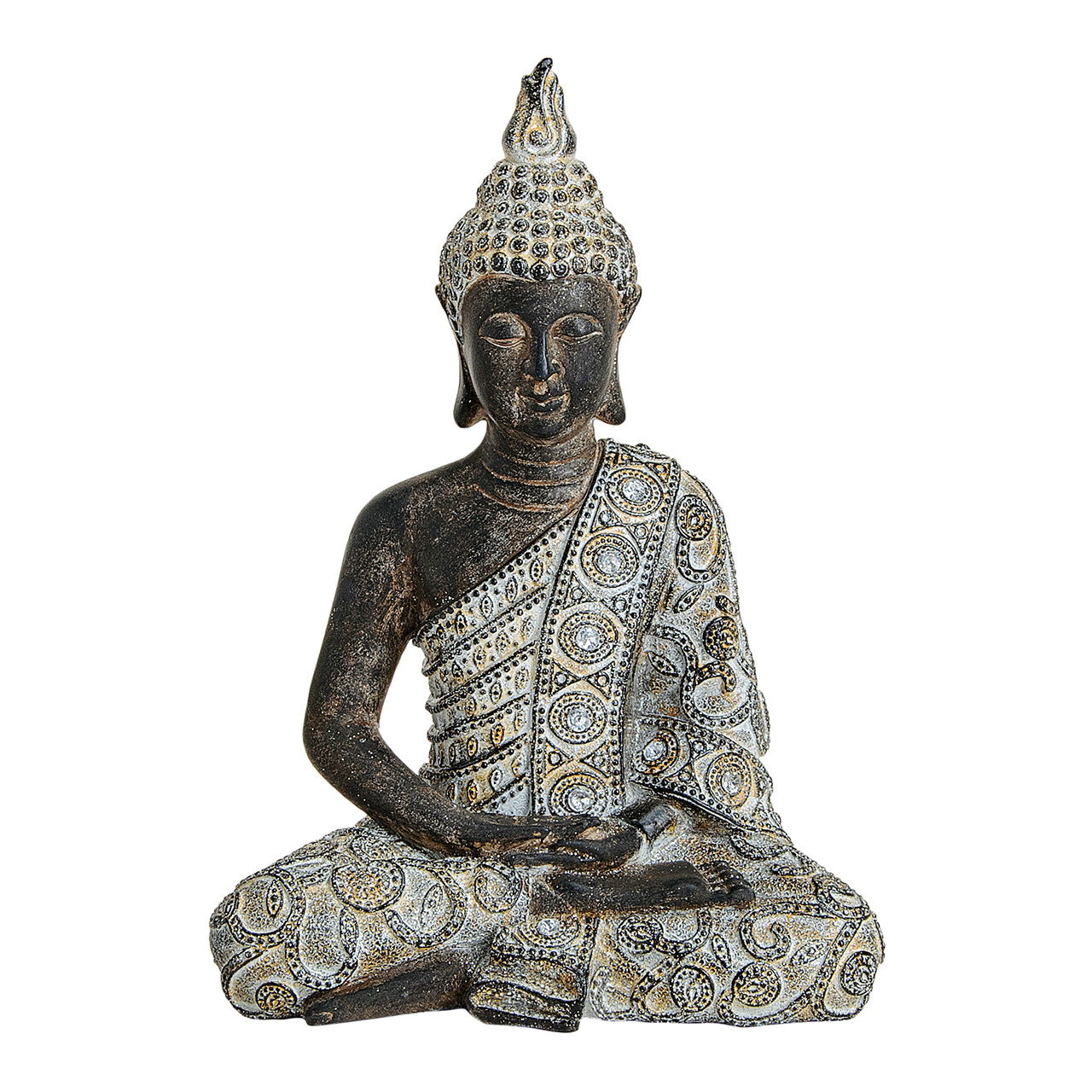 Bouddha en poly, L17 x P10 x H24 cm Bouddha en poly, L17 x P10 x H24 cm
