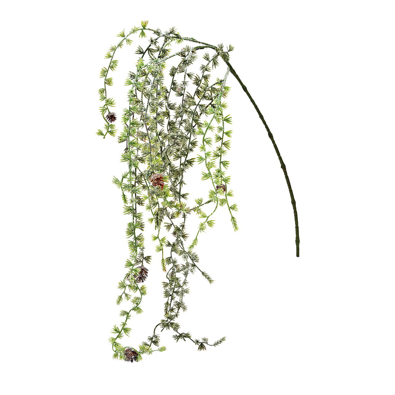 Zuckerfichte hängend mit Glitter aus Kunststoff Grün (H) 121cm Pflanze, Rebe, Blume, Blumen-Arrangement