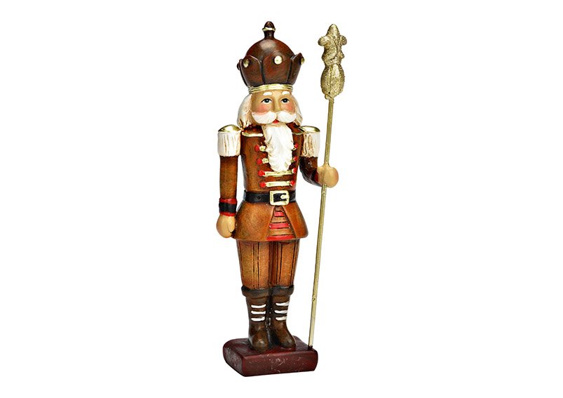 Papá Noel de poliéster marrón (A/A/P) 5x15x5cm
