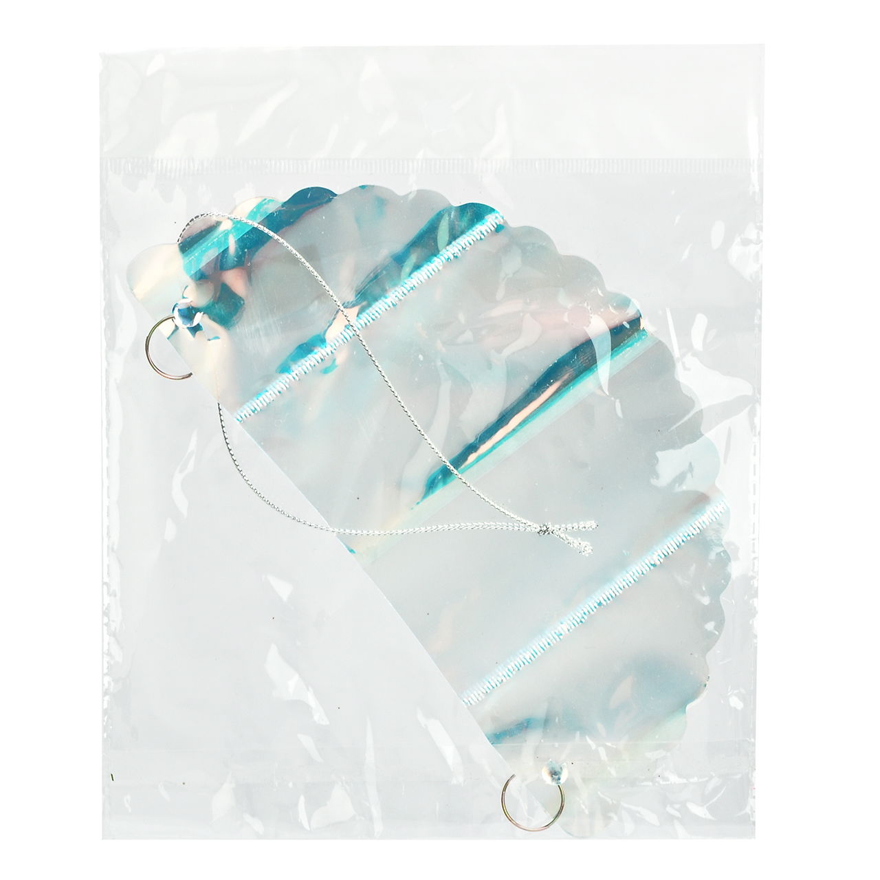 Percha 3D bola iridiscente de plástico plateado (A/A/A) 20x20x20cm Zubehor, Kristall, Mineral, Ornament, Edelstein