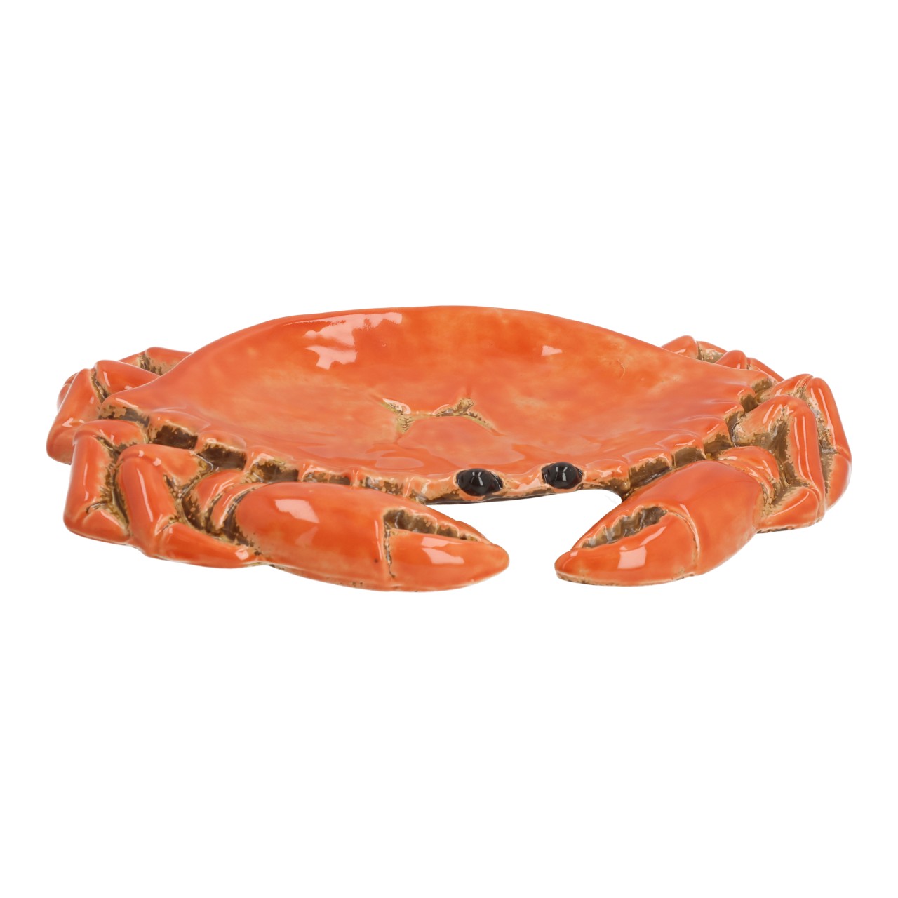 Deko-Schale Krabbe aus Steingut Orange (B/H/T) 29x3x18cm Krebs, Hummer, Orange, Schale, Nachbildung