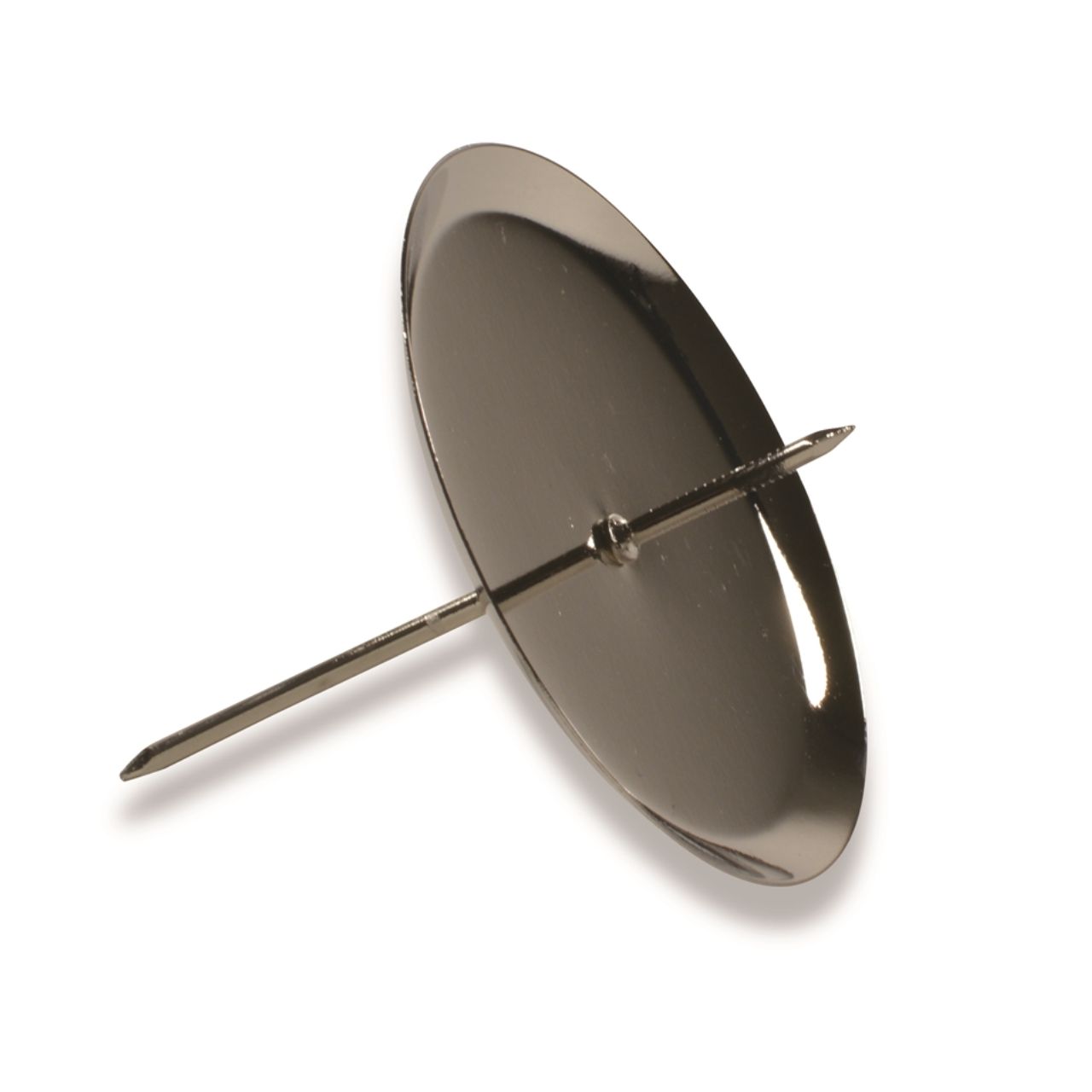 RW_10752 Kerzenhalter-Spieß aus Metall Silber 4er Set (B/H/T) 6x4x6cm nadel, absperrventil, metall, edelstahl, unterlage?