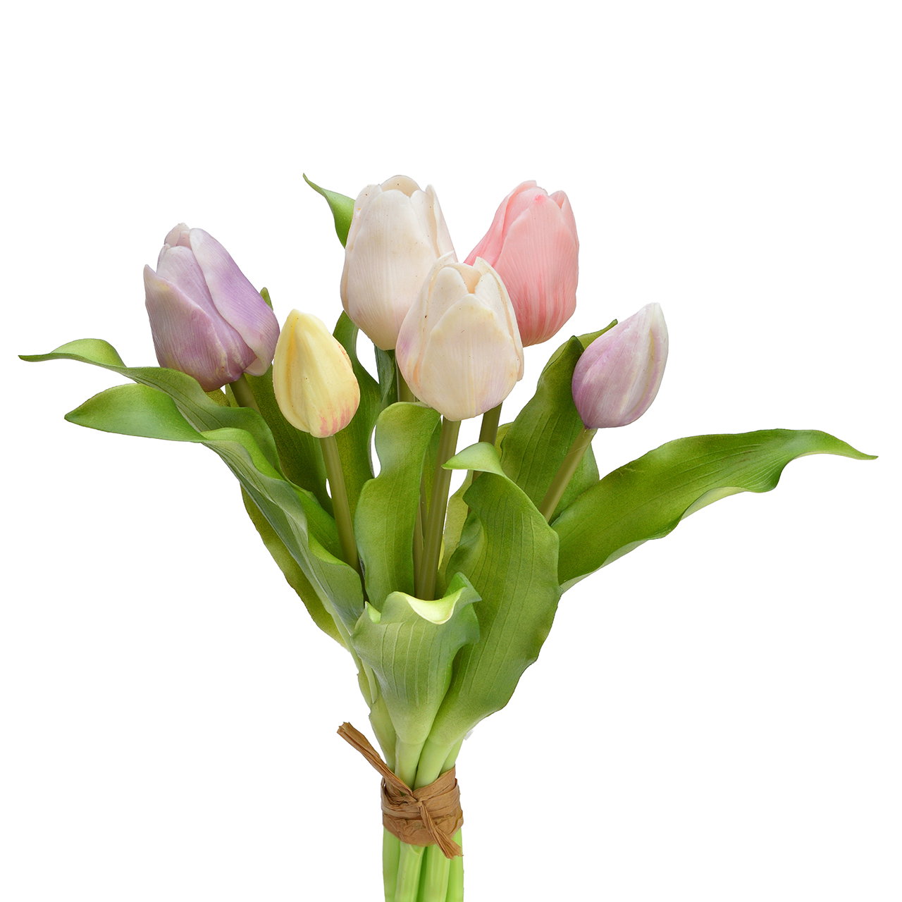 tulpen, blumenstrauß, pastell, grün, stilvolle deko