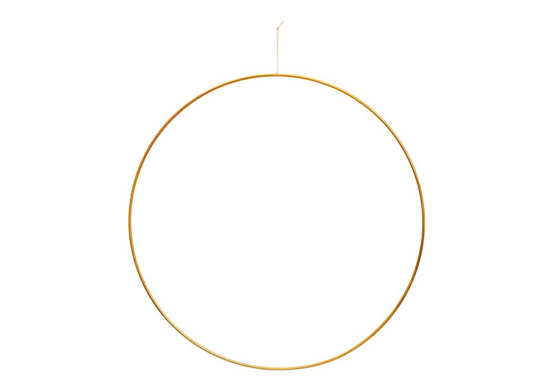 Anello appendiabiti in metallo dorato Ø50cm