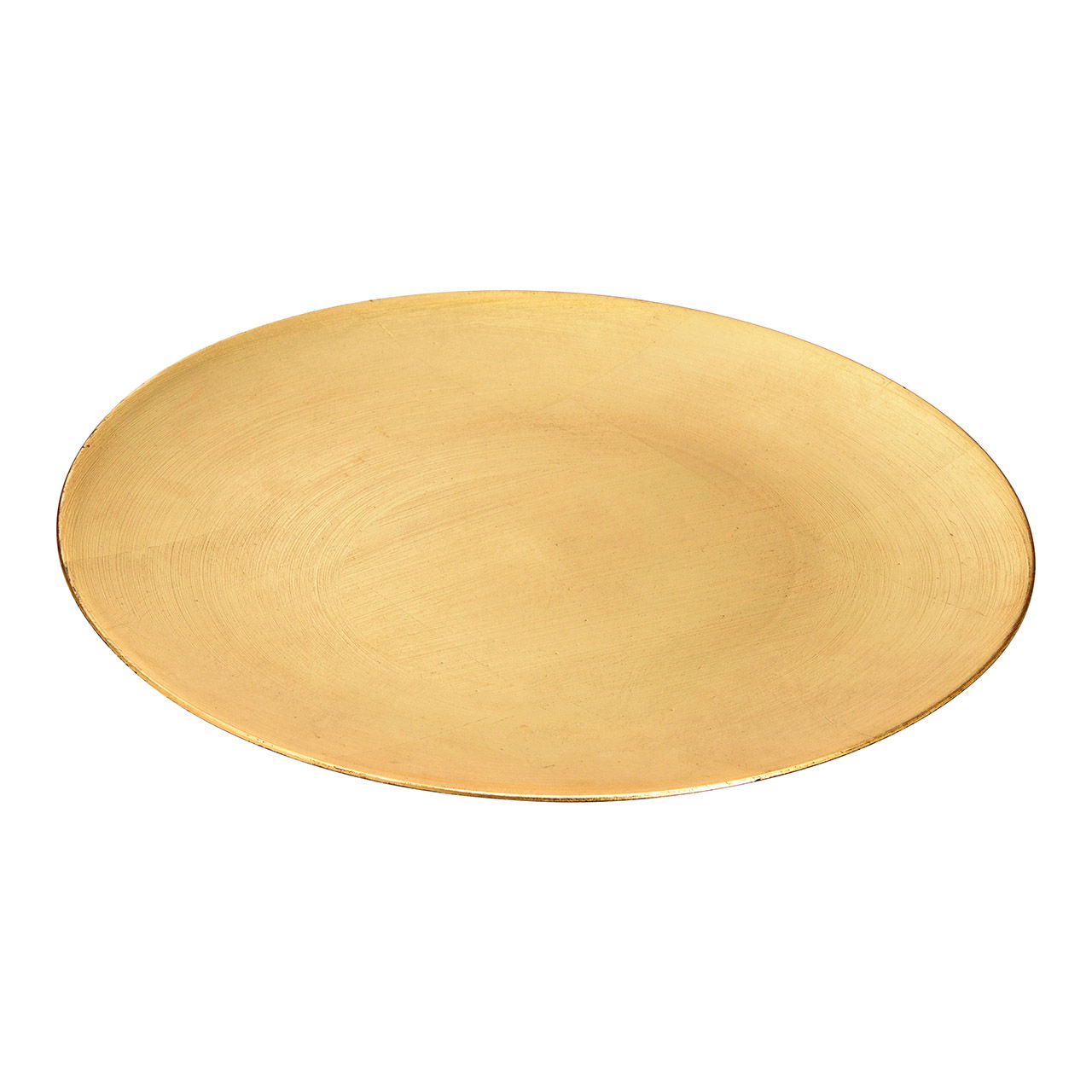 Plato decorativo de plástico, dorado Ø 33cm