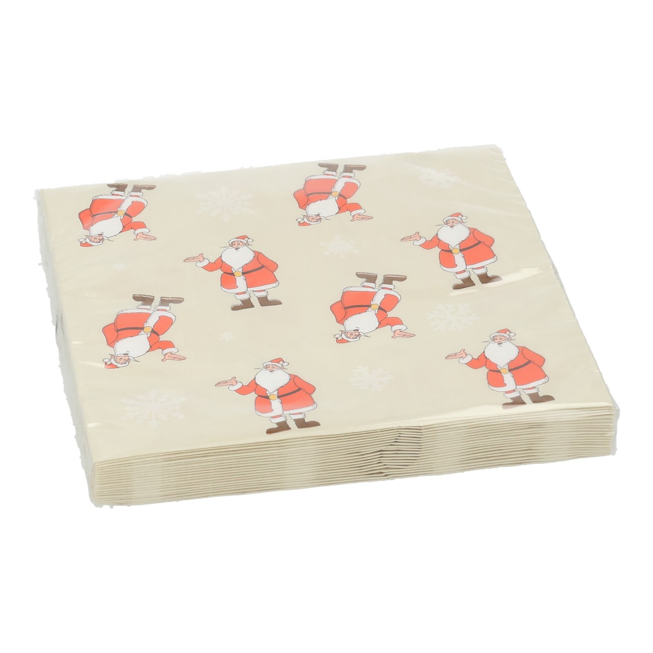 Weihnachten, Santa, Servietten, Muster, Beige Hintergrund, Papiertücher, Weihnachtsmotiv, Servietten, Beige, Kartenträger?