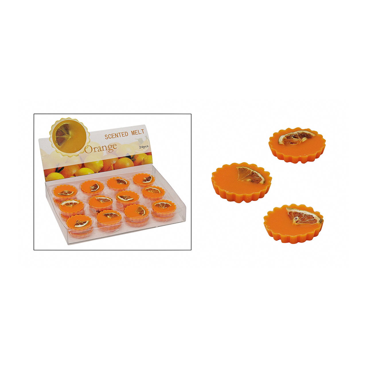 Scented wax orange for fragrance burner 15gr