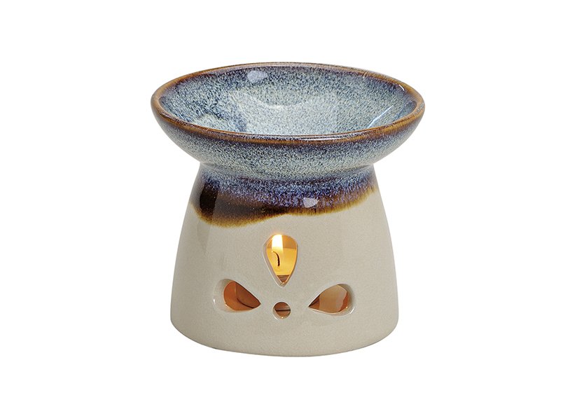 Lámpara de cerámica con fragancia (c/h/d) 12x10x12 cm