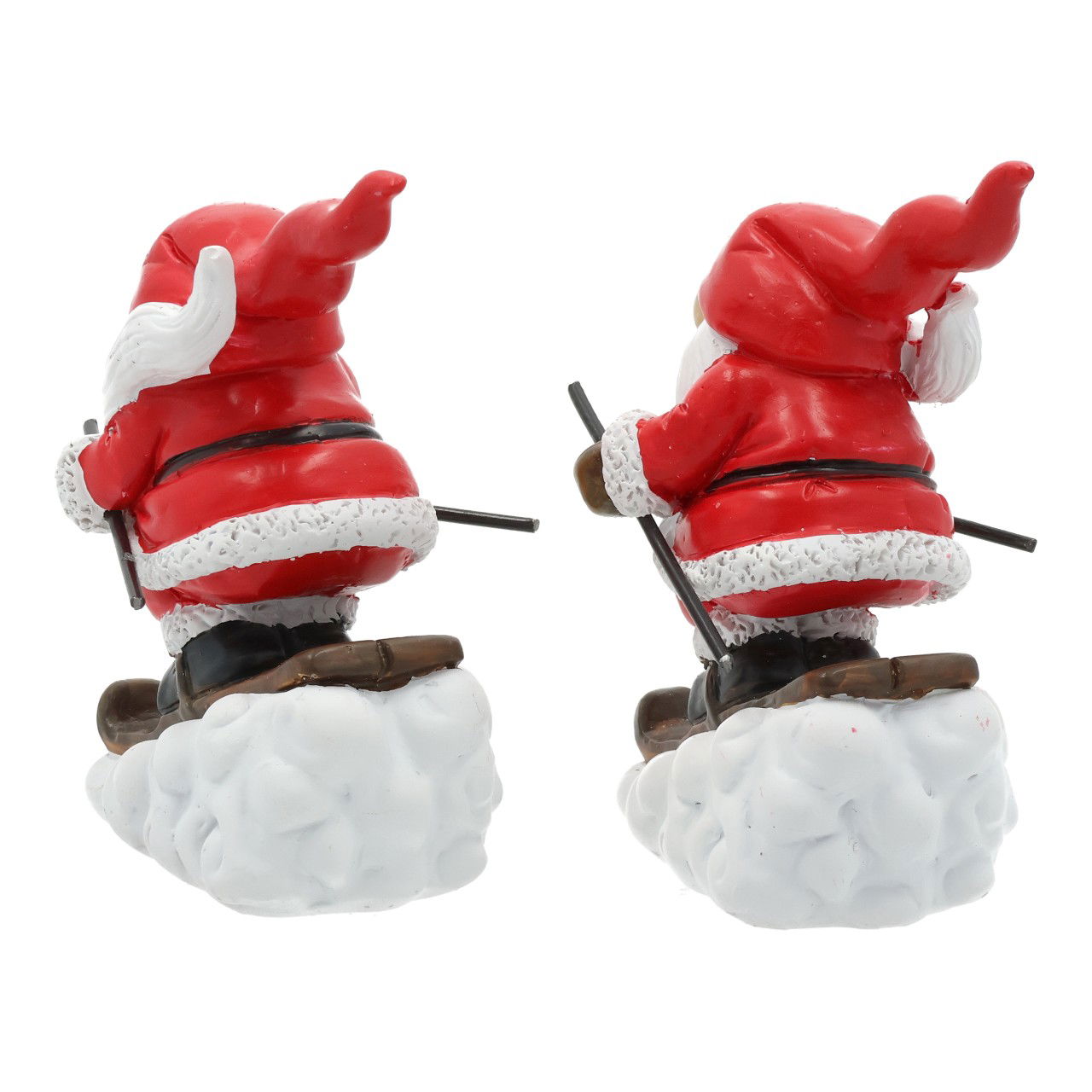 Wichtel auf Skier aus Poly Rot 2-fach sortiert (B/H/T) 6x8x3cm Figur, Spielzeug