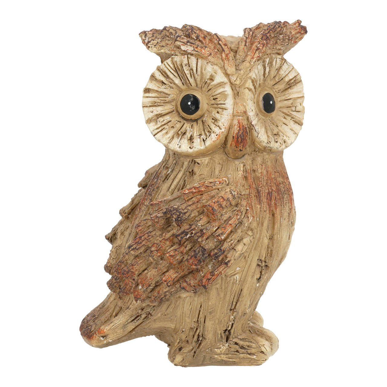 Eule aus Poly Braun (B/H/T) 9x14x8cm Figur, Tier, Vogel