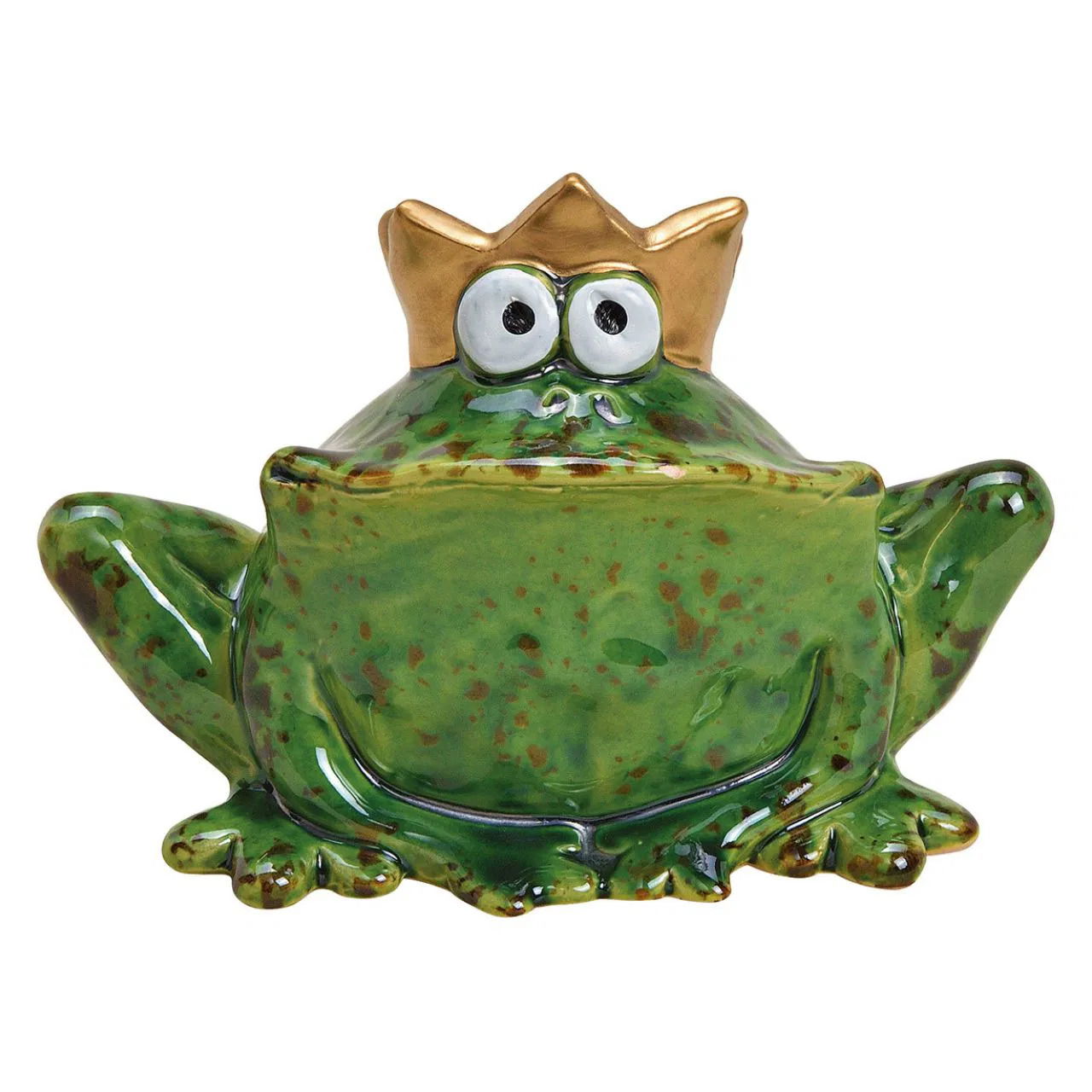 Froschkönig aus Keramik Grün (B/H/T) 7x5x4cm Froschkönig aus Keramik Grün (B/H/T) 7x5x4cm
