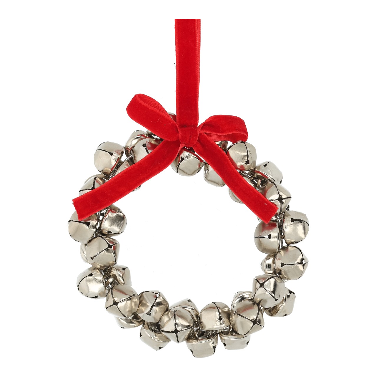 Jingle bells, Silber, Klingel, Kleine Glocken, Roter Band