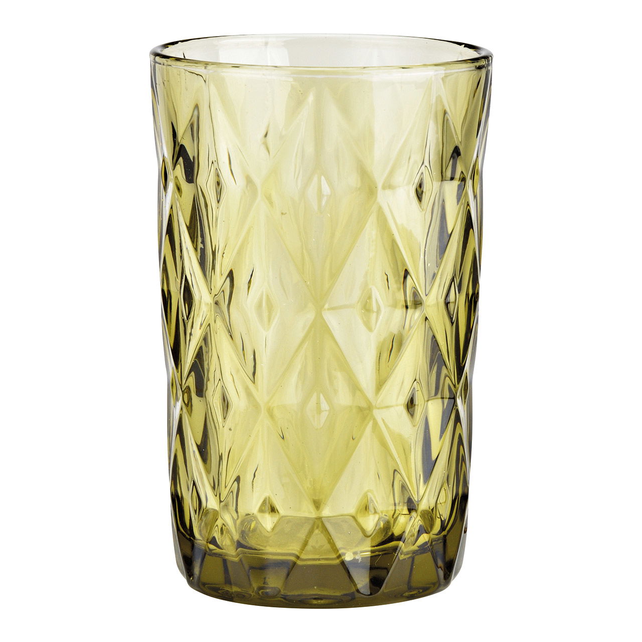 Trinkglas aus Glas, Grün (B/H/T) 8x13x8cm Trinkglas aus Glas, Grün (B/H/T) 8x13x8cm