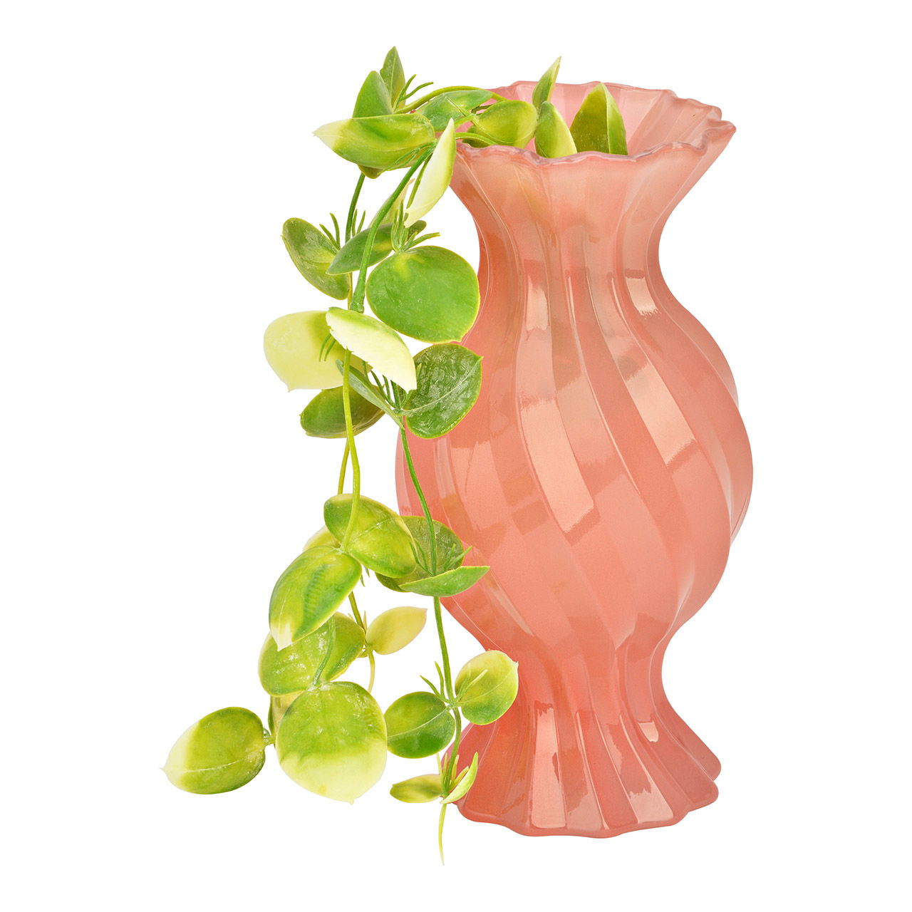 Glazen vaas, roze/roze (B/H/D) 11x22x11cm Krug, Töpferei, Vase, Essen, Ketchup