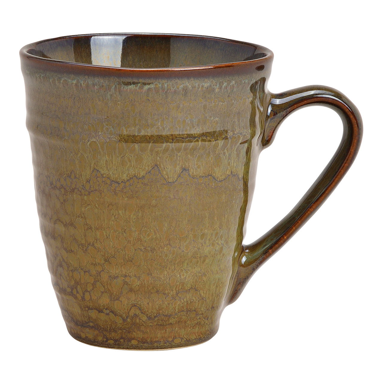 Jumbo mug made of ceramic brown (w / h / d) 14x12x10cm 500ml