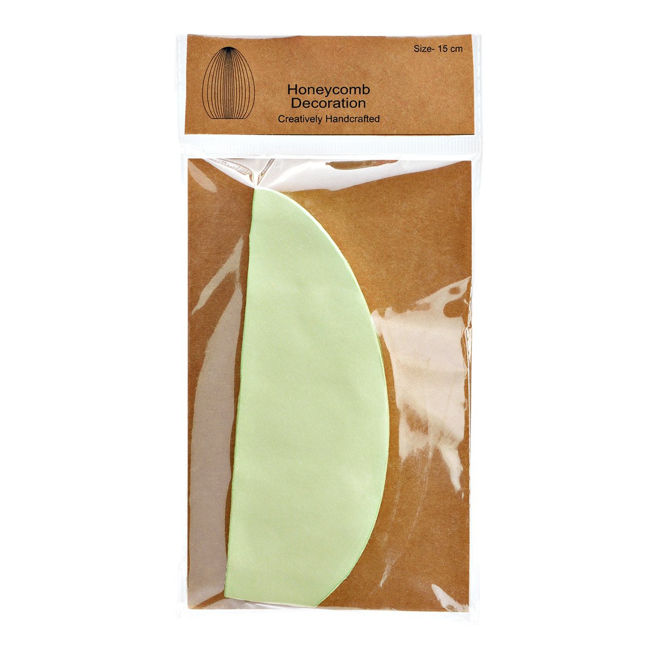 Honeycomb Osterei aus Papier/Pappe grün (B/H/T) 11x15x11cm