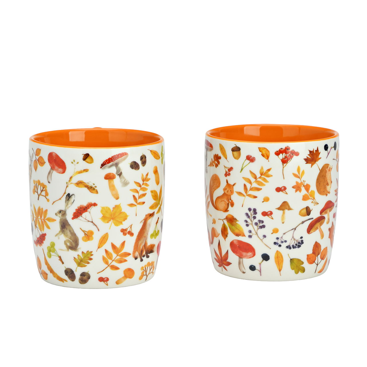 Taza con seta de porcelana naranja 2 surtidos (A/A/D) 12x9x9cm 350ml Pokal, Kunst, Porzellan, Töpferei