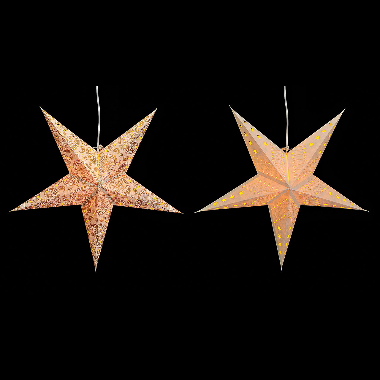 Papierstern, Lichterstern, Dekostecker, Origami-Stern, Papierlaterne