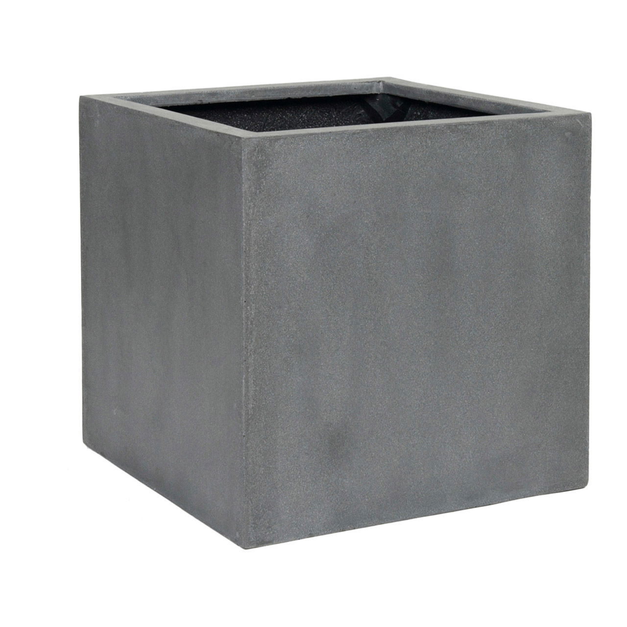 Vaso da fiori in Fiberstone grigio (L/H/D) 40x40x40cm