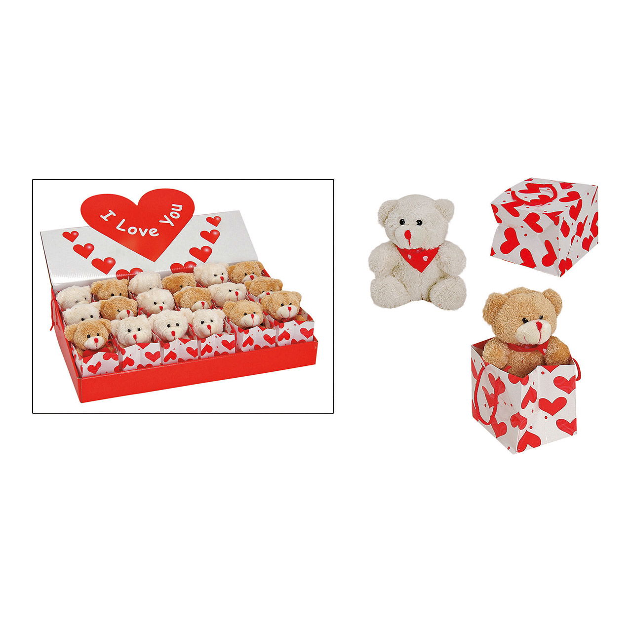 Plüschbären in Tüte, sortiert, 10 cm Plüschbären in Tüte, sortiert, 10 cm