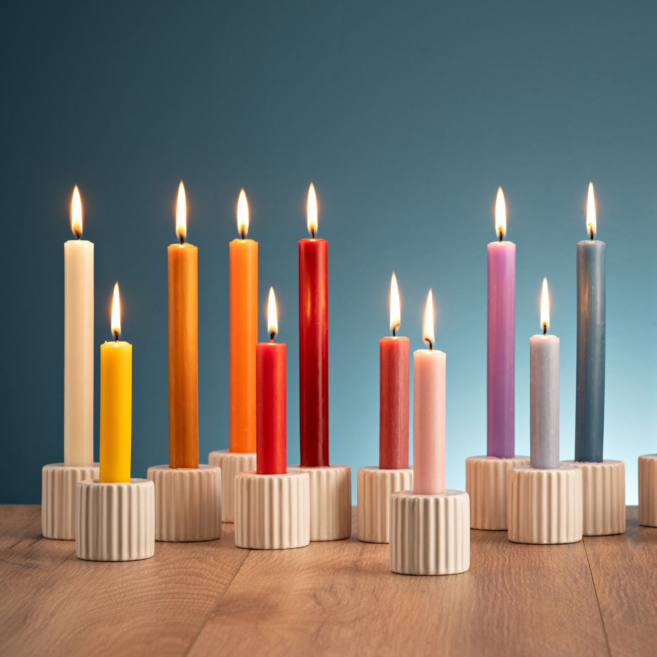 Stick candle color: dark red from wax (W/H/D) 2x10x2cm