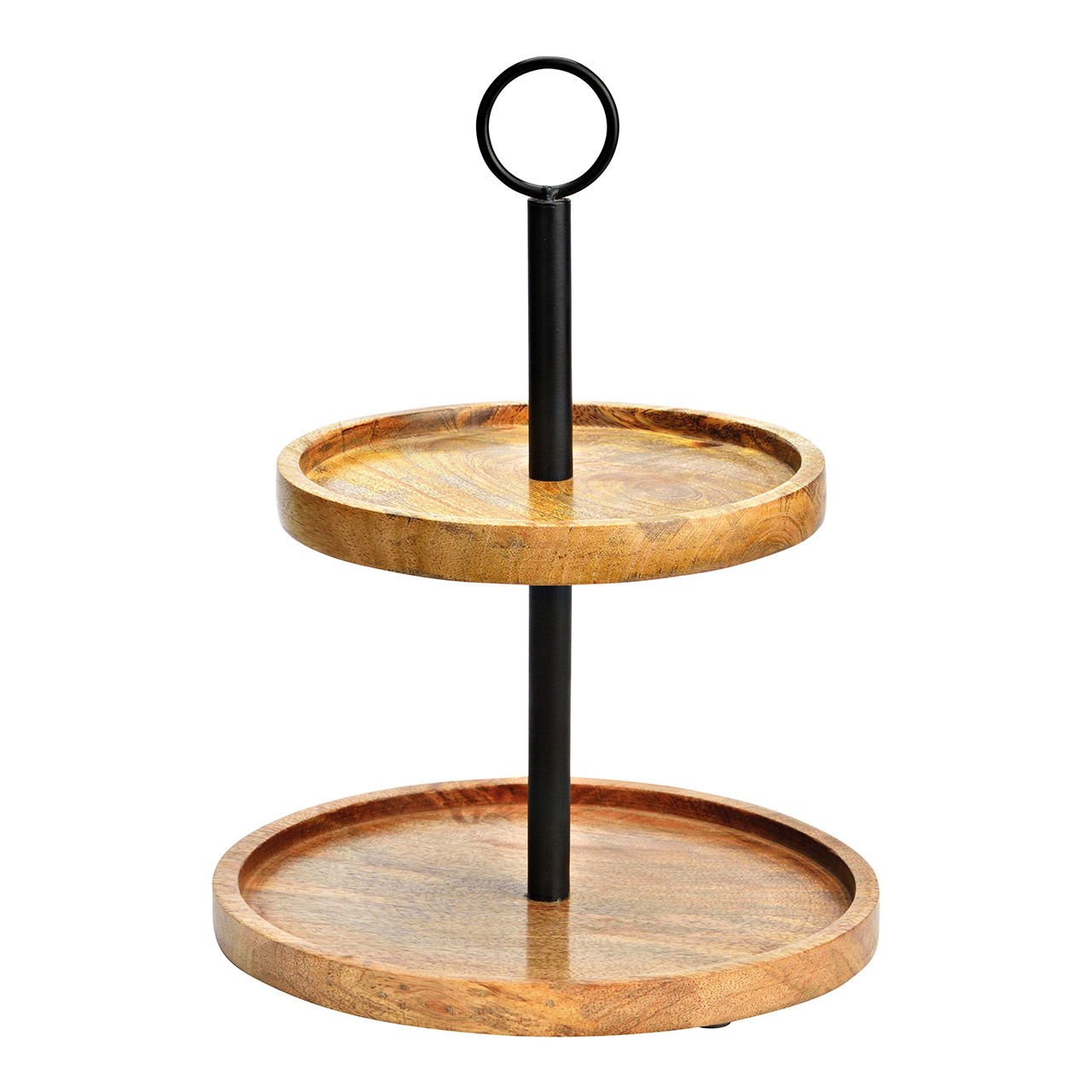 Etagere mit 2 Ebenen aus Mangoholz, Metall natur (B/H/T) 25x31x25cm Etagere mit 2 Ebenen aus Mangoholz, Metall natur (B/H/T) 25x31x25cm
