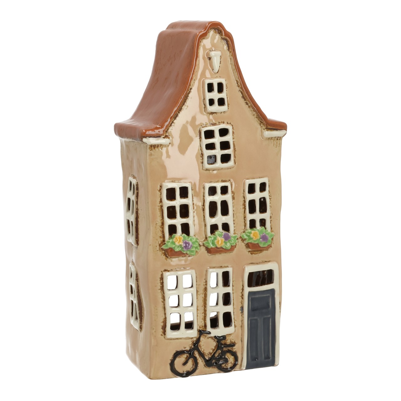 Keramikhaus, Miniaturhaus, Blumenfenster?, Küche?, Dekor-Objekt
