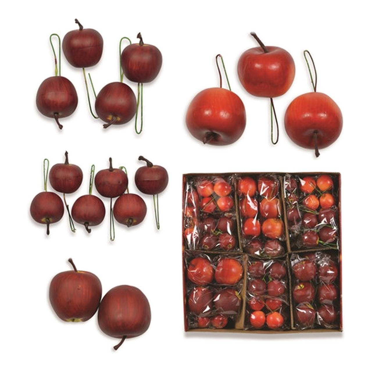 Essen, Obst, Pflanze, Produzieren, Dekorative Äpfel, Kunstobst, Rot, Kunststoff, Geschenkbox