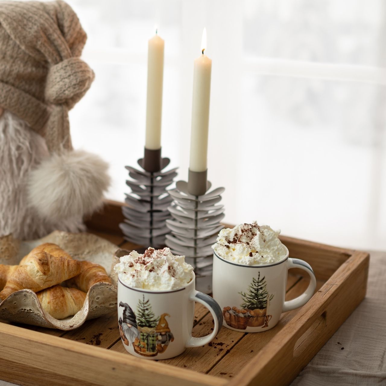 Tassen, Weihnachtsmotiv, Becher, Winterdeko, Keramiktasse