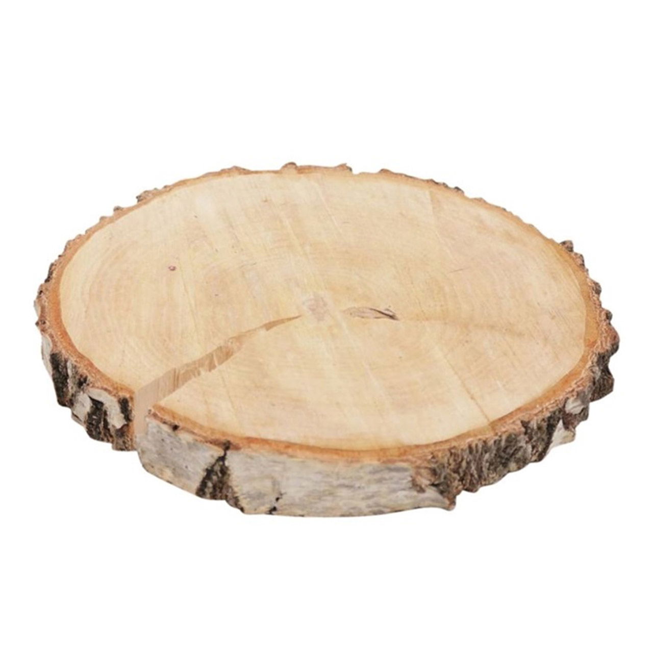 Birch slice made of real wood, natural Ø14cm