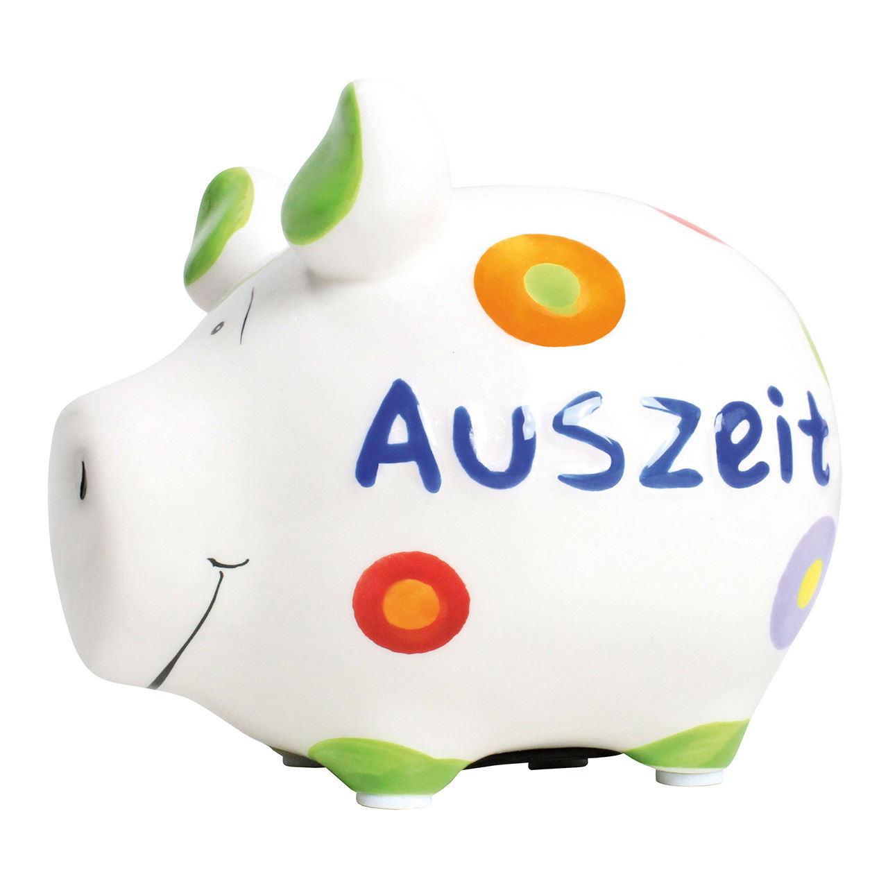 KCG Sparschwein "Auszeit" aus Keramik, Bunt (B/H/T) 12,5x9x9cm Kleinschwein KCG Sparschwein "Auszeit" aus Keramik, Bunt (B/H/T) 12,5x9x9cm Kleinschwein