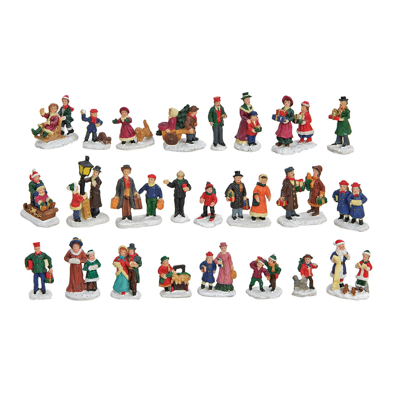 Figurinen, Weihnachtsfiguren, Winterdeko, Miniaturen, Sammelgos
