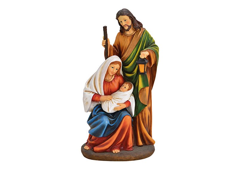 Nativity scene made of poly colored (w / h / d) 16x30x13cm