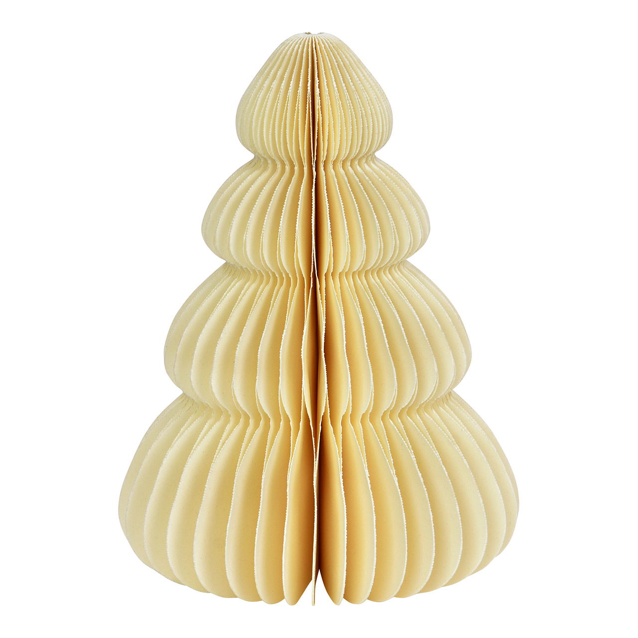 Albero di Natale a nido d'ape in carta/cartone, bianco (L/H/D) 10x15x10cm
