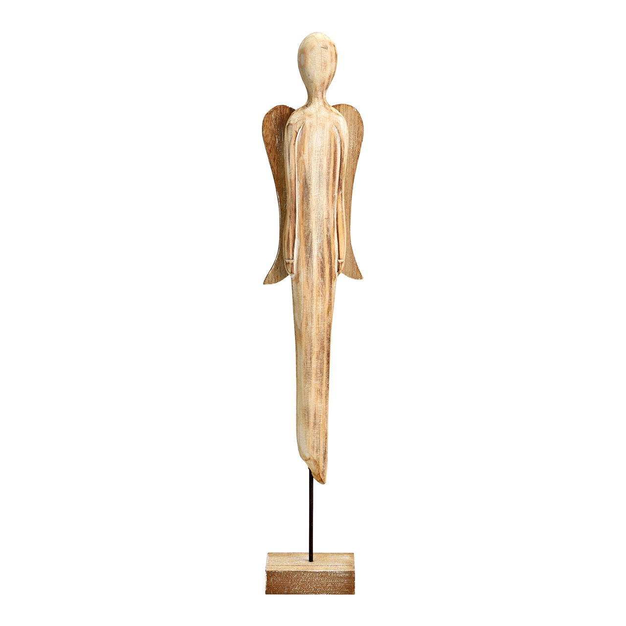 Angelo da appoggio in legno naturale (L/H/D) 8x46x5cm