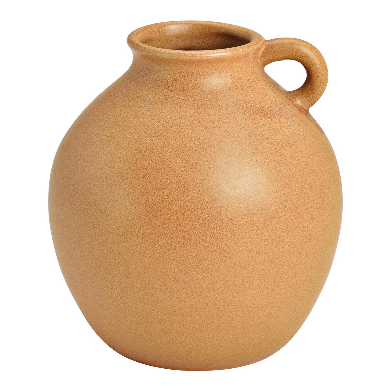 Vaso, brocca in ceramica marrone (L/H/D) 15x16x15cm