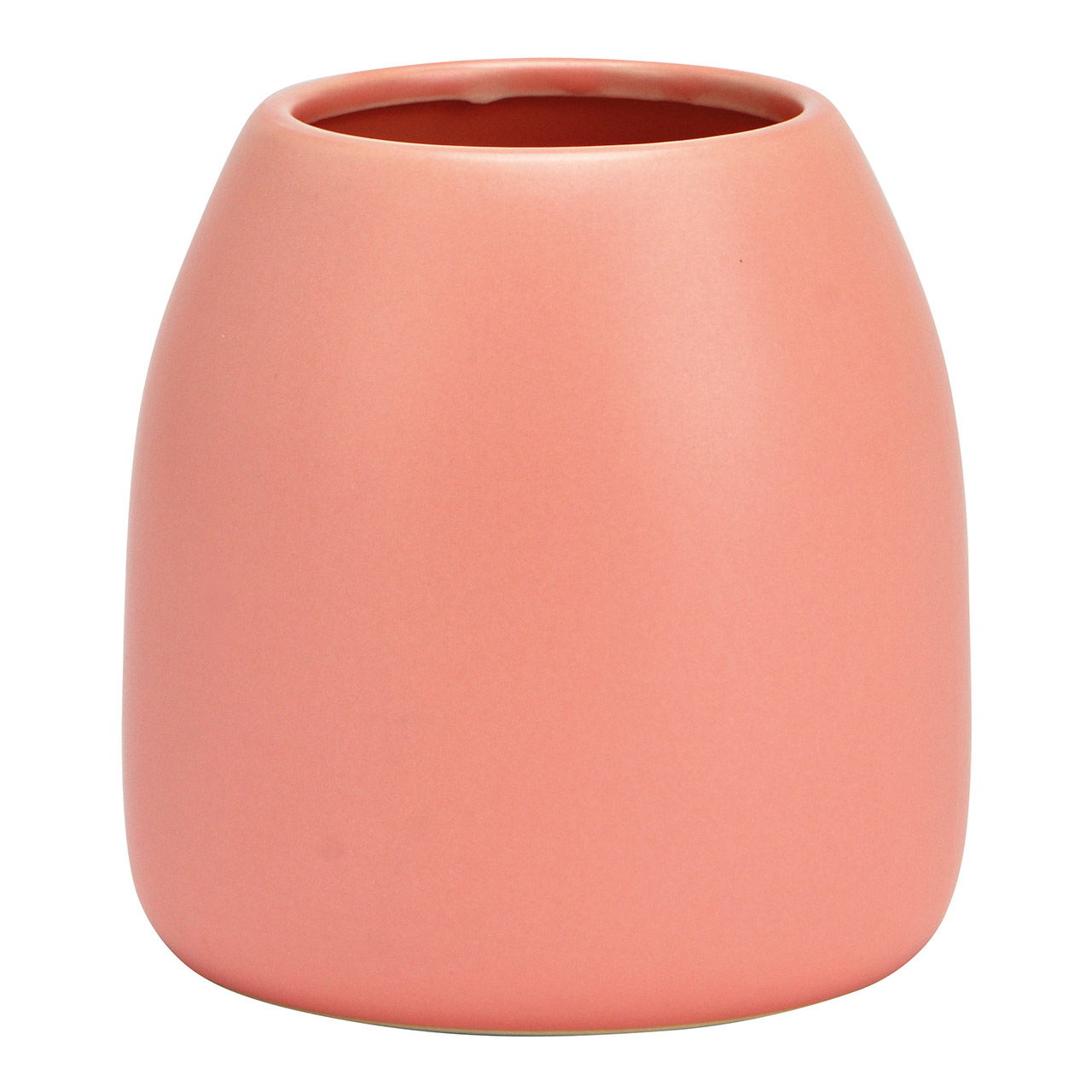 Vase aus Porzellan pink/rosa (B/H/T) 11x10x11cm