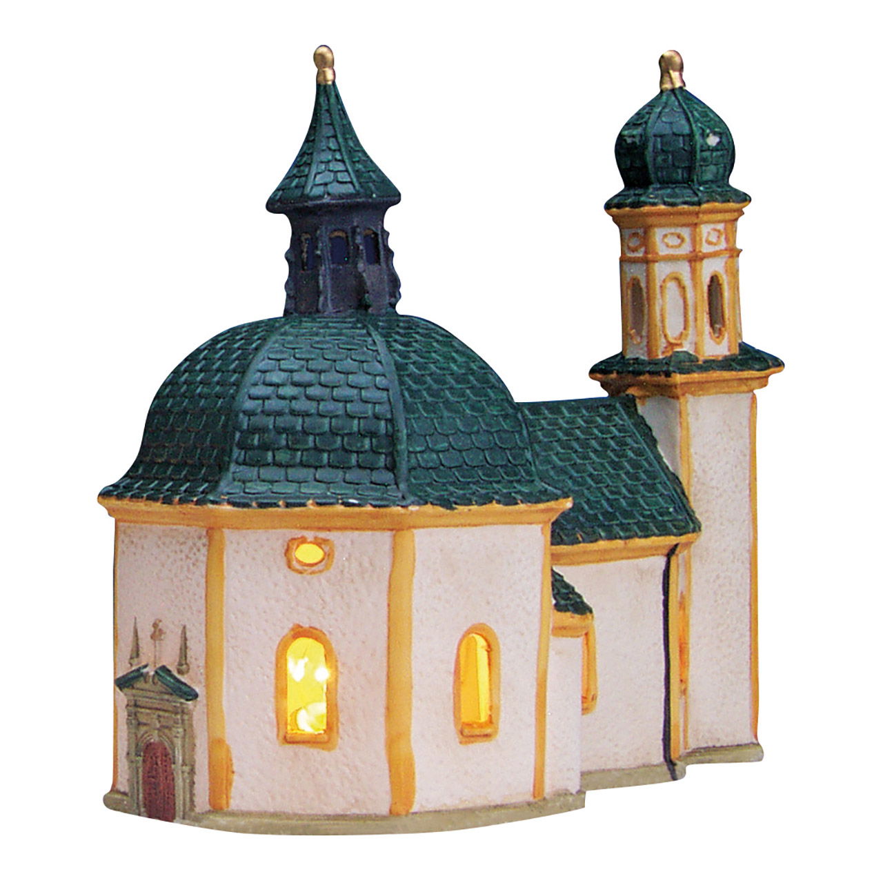 Wurm Lichthaus Seekirche Seefeld/Tirol aus Porzellan, Bunt (B/H/T) 20x21x11cm